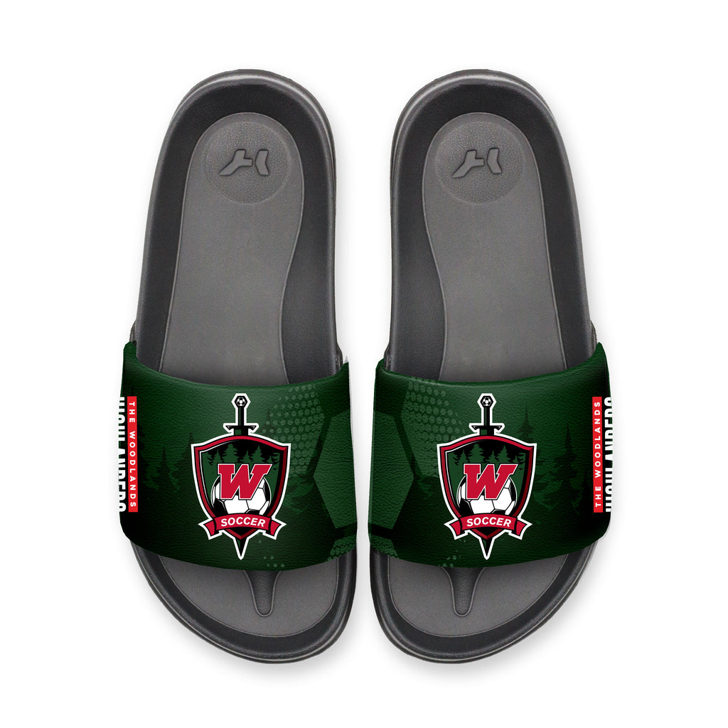 Woodlands HS Soccer Slydr Switch Green - Freshman