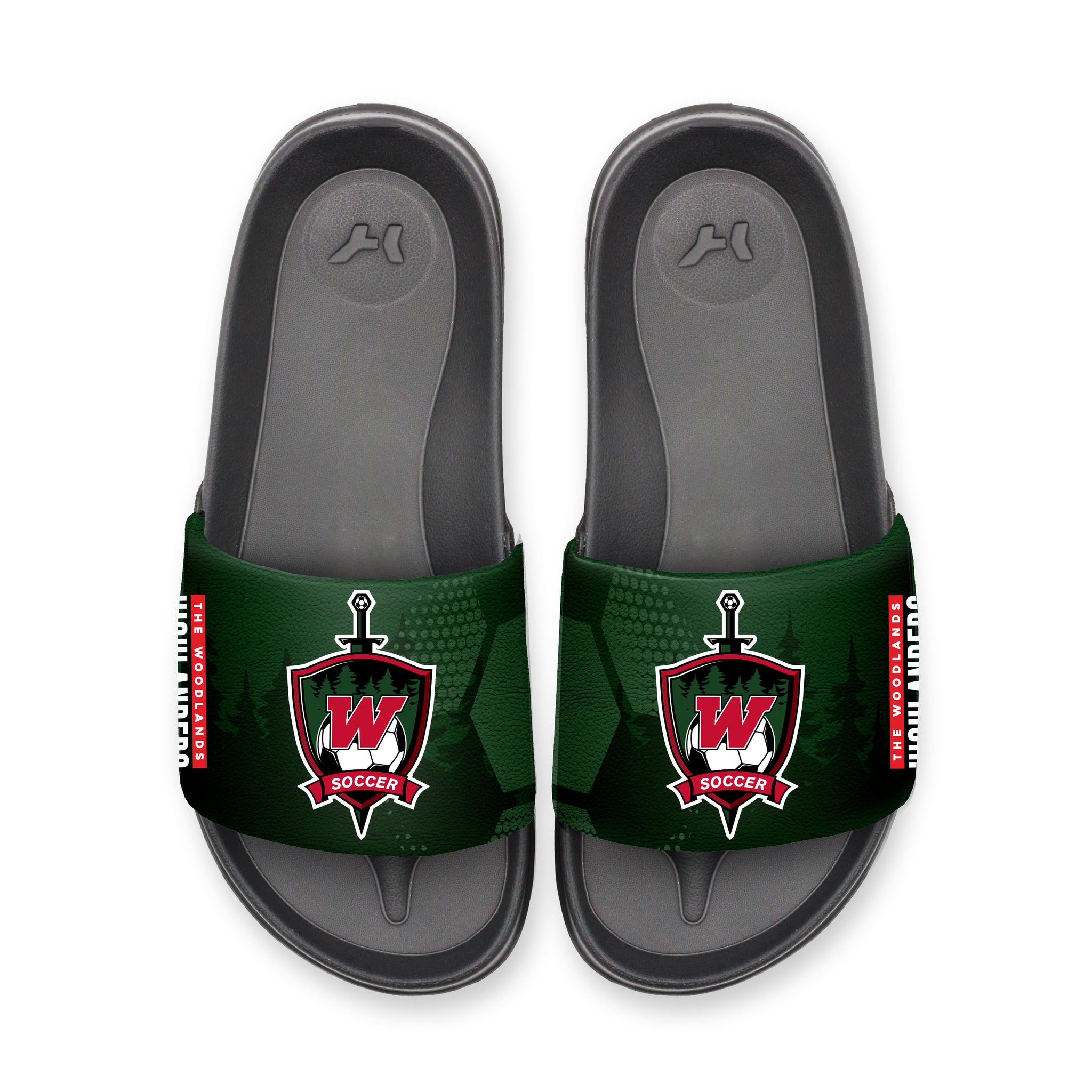 Woodlands HS Soccer Slydr Switch Green - Freshman